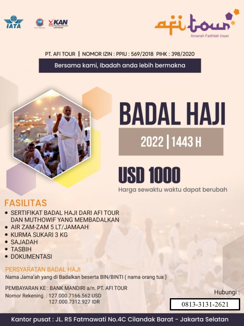 Badal Haji 2022 afitour